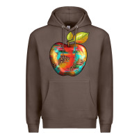 Coffee leopard turquoise glitter serape Premium Hoodie - Artiststas