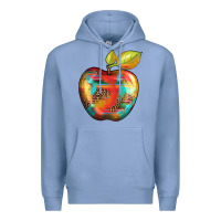 Colony Blue leopard turquoise glitter serape Premium Hoodie - Artiststas