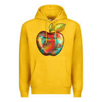 Lemon leopard turquoise glitter serape Premium Hoodie - Artiststas
