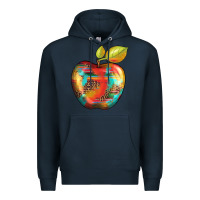 Navy leopard turquoise glitter serape Premium Hoodie - Artiststas