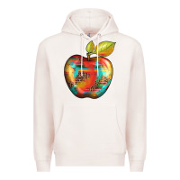 Pale Pink leopard turquoise glitter serape Premium Hoodie - Artiststas
