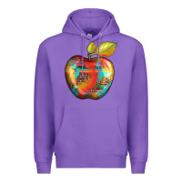 Purple leopard turquoise glitter serape Premium Hoodie - Artiststas