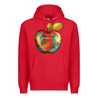 Red leopard turquoise glitter serape Premium Hoodie - Artiststas