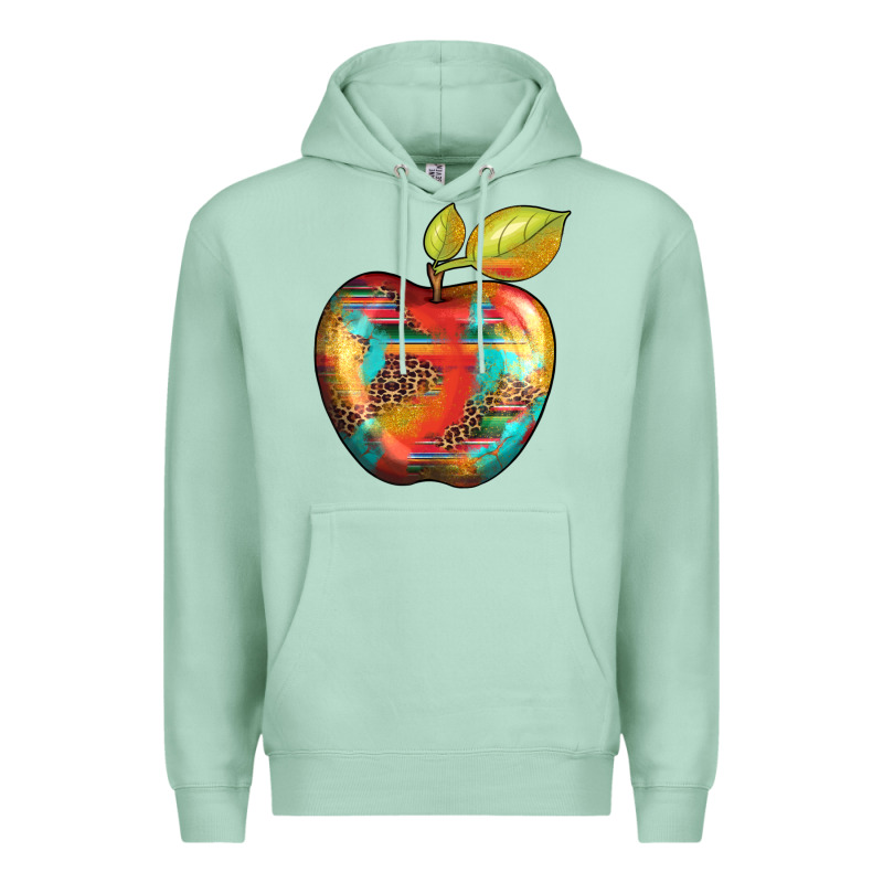 Leopard Turquoise Glitter Serape Premium Hoodie by Artiststas | Teevron