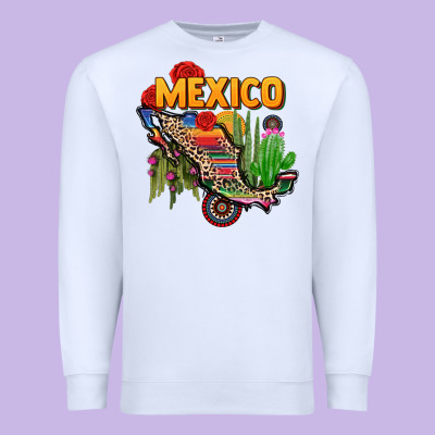 Mexico Map Premium Sweatshirt Designed By Cts Tumbler Store