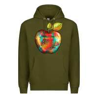 Army Green leopard turquoise glitter serape Premium Hoodie - Artiststas