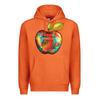 Carrot leopard turquoise glitter serape Premium Hoodie - Artiststas