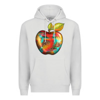 Dove Grey leopard turquoise glitter serape Premium Hoodie - Artiststas