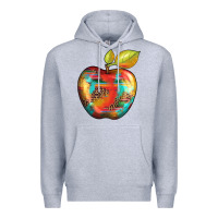 Heather Grey leopard turquoise glitter serape Premium Hoodie - Artiststas