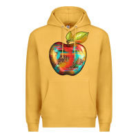 Mustard leopard turquoise glitter serape Premium Hoodie - Artiststas