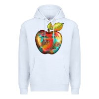White leopard turquoise glitter serape Premium Hoodie - Artiststas