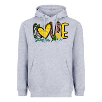 Heather Grey love summer lemon Heavyweight Hoodie - Zillion Design Studio