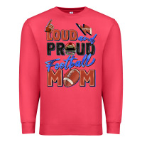 Cardinal loud and proud football mom Premium Sweatshirt - Zillion Design Studio