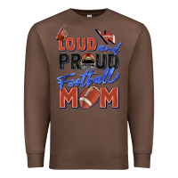 Chestnut loud and proud football mom Premium Sweatshirt - Zillion Design Studio