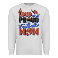 Dove Grey loud and proud football mom Premium Sweatshirt - Zillion Design Studio