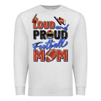 Oatmeal Heather loud and proud football mom Premium Sweatshirt - Zillion Design Studio