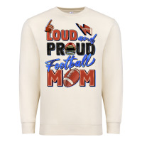 Sandshell loud and proud football mom Premium Sweatshirt - Zillion Design Studio