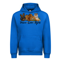 Cobalt Peace Love Tigers Urban Hoodie - LillyAllenDesigns