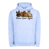 Pigment Grape Ice Peace Love Tigers Urban Hoodie - LillyAllenDesigns