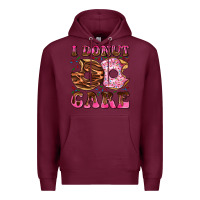Burgundy i donut care Premium Hoodie - AdoDesignShop