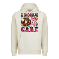 Oatmeal Heather i donut care Premium Hoodie - AdoDesignShop