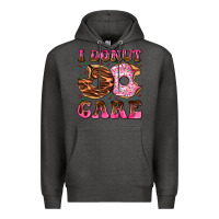 Charcoal Heather i donut care Premium Hoodie - AdoDesignShop