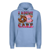 Colony Blue i donut care Premium Hoodie - AdoDesignShop