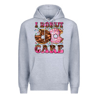 Heather Grey i donut care Premium Hoodie - AdoDesignShop