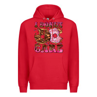 Red i donut care Premium Hoodie - AdoDesignShop