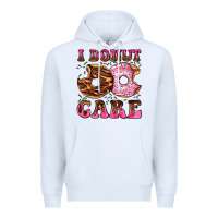 White i donut care Premium Hoodie - AdoDesignShop