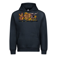 Navy Peace Love Texas Longhorn Bull Urban Hoodie - LillyAllenDesigns