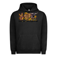 Pigment Black Peace Love Texas Longhorn Bull Urban Hoodie - LillyAllenDesigns