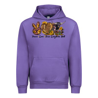 Tulip Peace Love Texas Longhorn Bull Urban Hoodie - LillyAllenDesigns