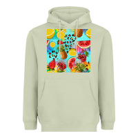 Matcha fruits tie dye seamless pattern Heavyweight Hoodie - Zillion Design Studio