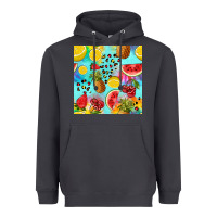 Smoke fruits tie dye seamless pattern Heavyweight Hoodie - Zillion Design Studio