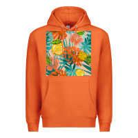 Carrot pineapple and lemon seamless pattern Premium Hoodie - BundleAndBundleShop