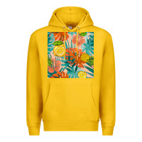 Lemon pineapple and lemon seamless pattern Premium Hoodie - BundleAndBundleShop