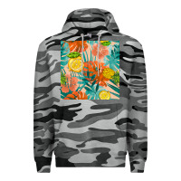 Slate Camo pineapple and lemon seamless pattern Premium Hoodie - BundleAndBundleShop