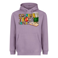 Lavender coffee teach repeat Heavyweight Hoodie - texasbilliewilder