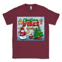 Burgundy christmas vibes only tumbler Classic Tee - BundleAndBundleShop