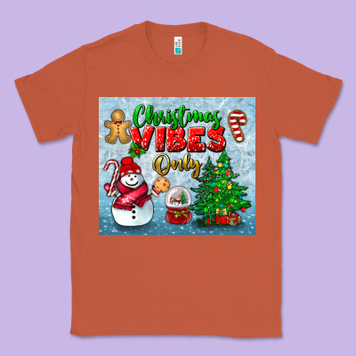 Christmas Vibes Only Tumbler Classic Tee Designed By Bundleandbundleshop