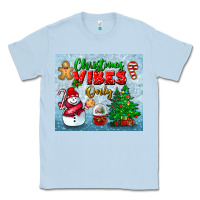 Dusty Blue christmas vibes only tumbler Classic Tee - BundleAndBundleShop