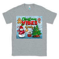 Heather Grey christmas vibes only tumbler Classic Tee - BundleAndBundleShop