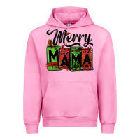 Fuchsia Pink merry mama Christmas Urban Hoodie - Jasminsmagicworld