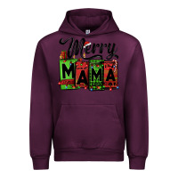 Mauve Wine merry mama Christmas Urban Hoodie - Jasminsmagicworld