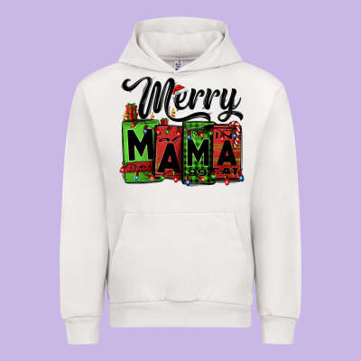 Merry Mama Christmas Urban Hoodie Designed By Jasminsmagicworld