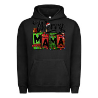 Pigment Black merry mama Christmas Urban Hoodie - Jasminsmagicworld