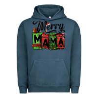 Pigment Midnight Navy merry mama Christmas Urban Hoodie - Jasminsmagicworld
