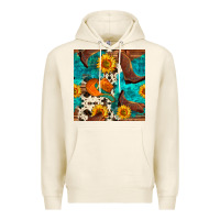 Tofu cowboy boots and hat seamless pattern Premium Hoodie - BundleAndBundleShop