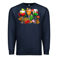 Navy mexico wine glasses cups Premium Sweatshirt - CTS Tumbler Store